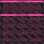 Fußball Sublimation Schwarz Uniform Jersey Custom Pink