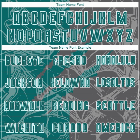 Graue Uniform Graffiti Fußball Jersey Scratch Teal-Steel Muster Custom Sublimation