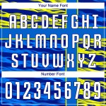 Marineblau-Gold Royal Sublimation Uniform Trikot Weiß Fußball Custom