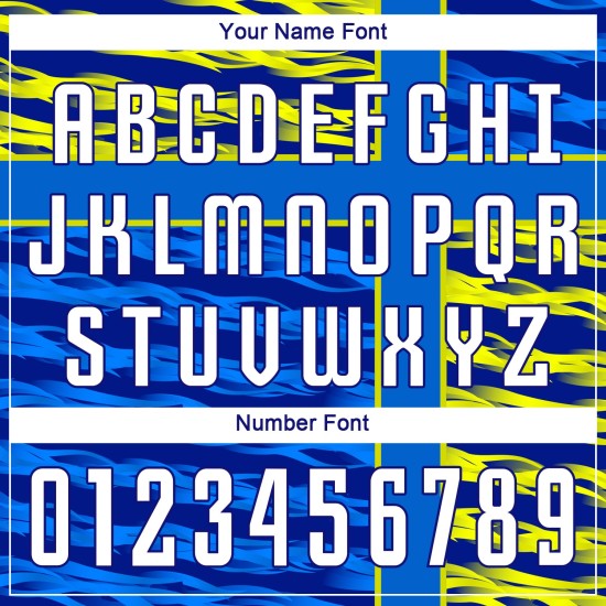 Marineblau-Gold Royal Sublimation Uniform Trikot Weiß Fußball Custom