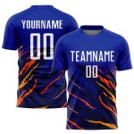 Gelb-Schwarz Weiß Fußball Sublimation Royal Jersey Uniform Custom