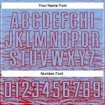Jersey Fußball Rot Licht Uniform Custom Blau Sublimation