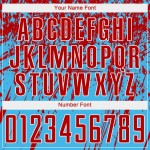 Rot-Weiß Fußball Blau Custom Uniform Sublimation Sky Jersey