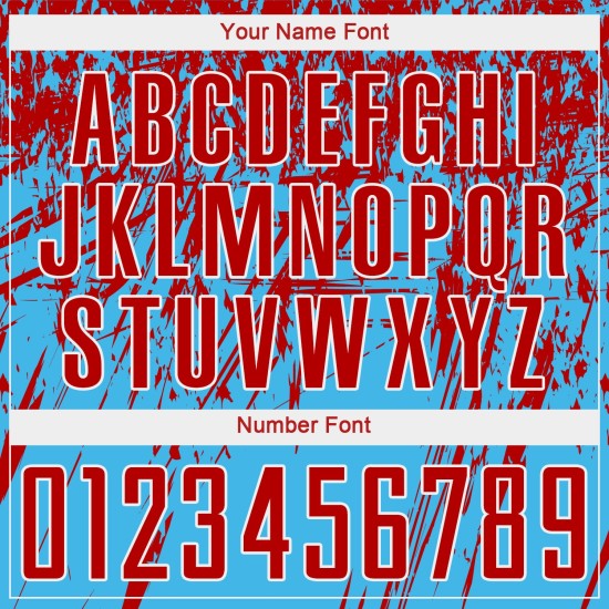 Rot-Weiß Fußball Blau Custom Uniform Sublimation Sky Jersey