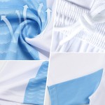 Sublimation Grau-Weiß Schwarz Jersey Fußball Custom Splash Light Uniform
